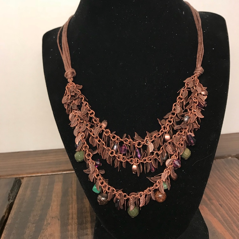 Coldwater Creek necklace copper tone
